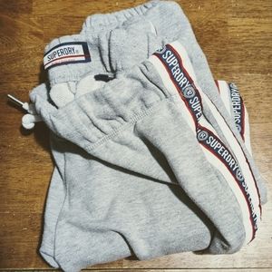 Superdry slim-fit logo tape joggers